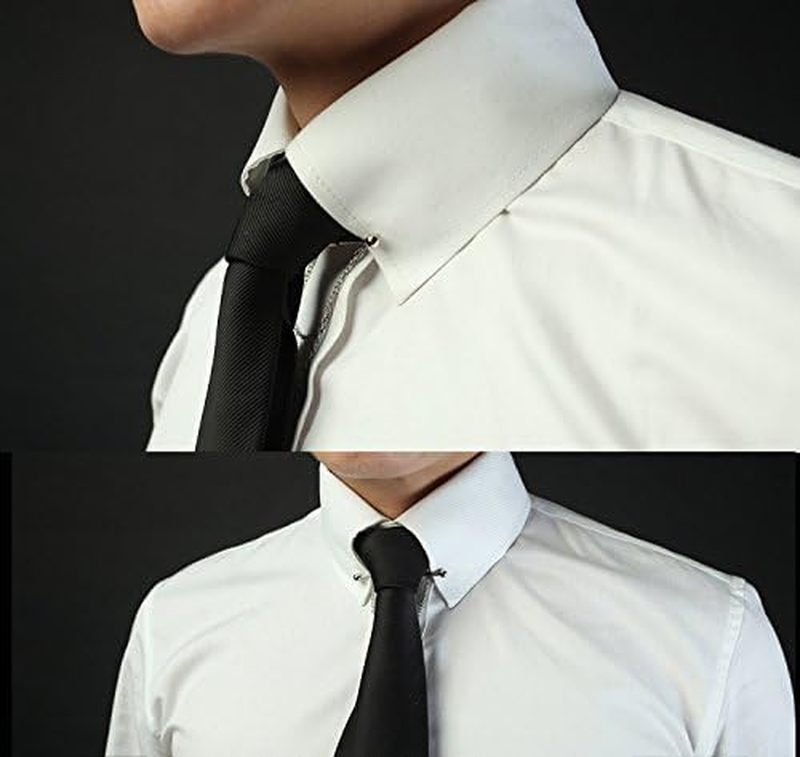 Set of 2 Men'S Tie Collar Bar Pins - Classic Collar Clips
