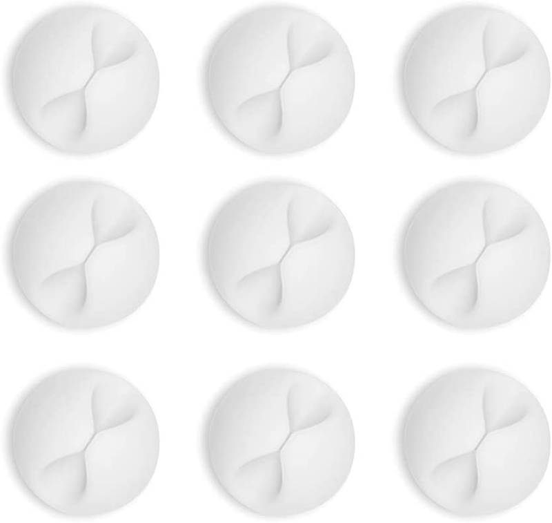 Soporte Cables Con Adhesivo Acrílico Organizador De Cables Para Escritorio Pared