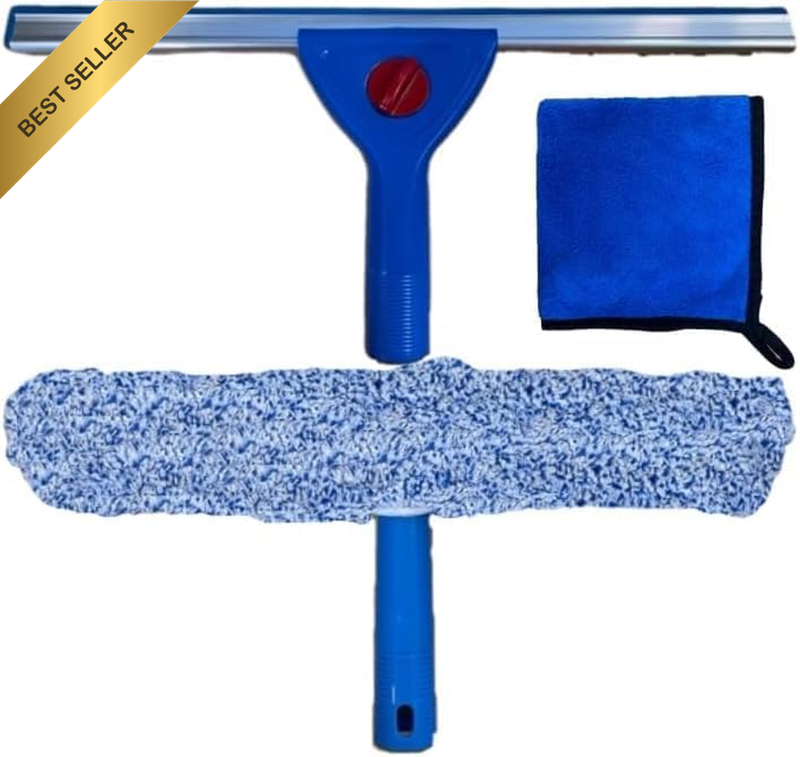 WINDOW CLEANING KIT-1 Professional Window Cleaning Combo with Extra Refills (STA