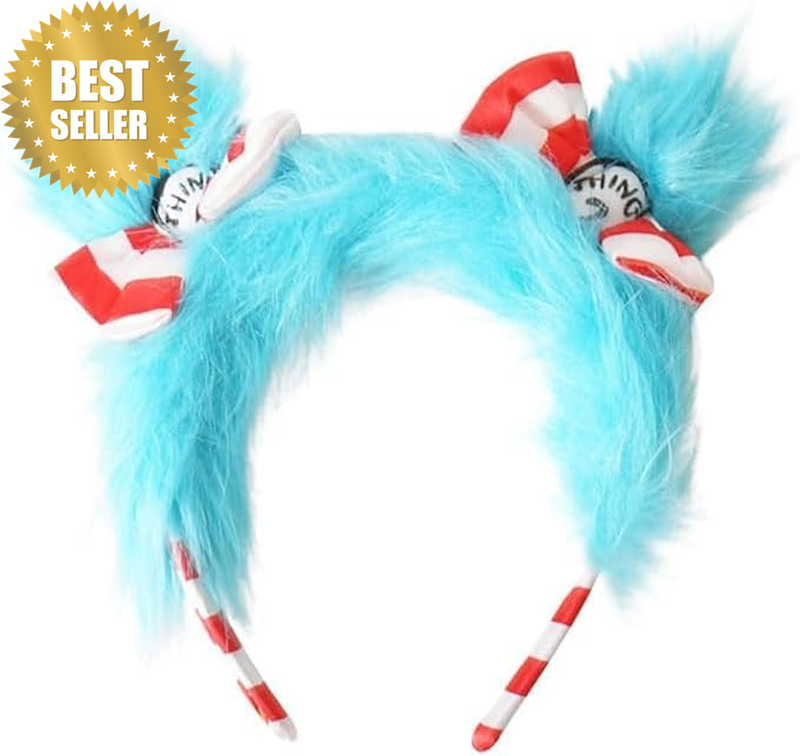 Headband Blue Plush Headbands Fuzzy Hairband Costume Accessory Halloween Festiva