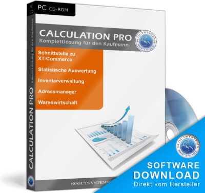 Rechnungsprogramm für Firmen,Unternehmer, Rechnung Software Calculation Pro,CD