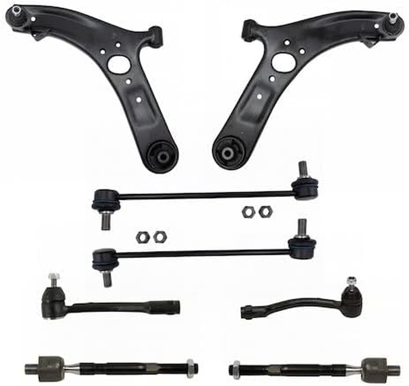 Front Lower Control Arm Ball Joint Tie Rod Sway Bar for 2012-2017 Hyundai Accent