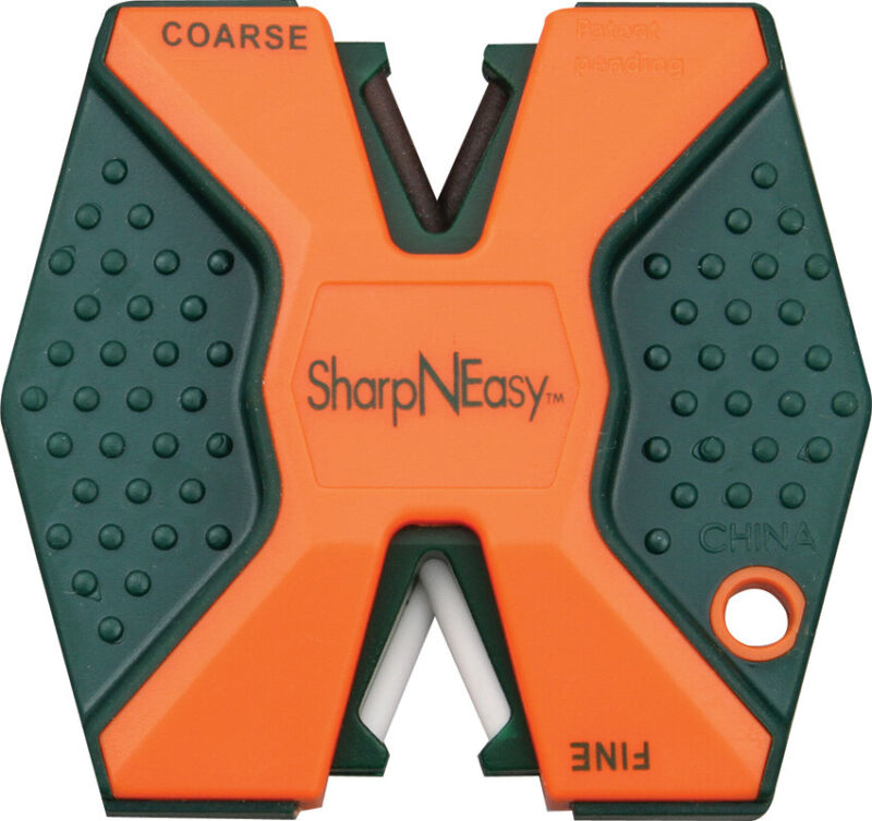 Accusharp ASAS335CD Sharp N Easy Blaze Orange Two Stage Pocket Knife Sharpener