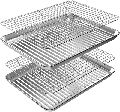 Quarter sheet pan wire rack hot sale