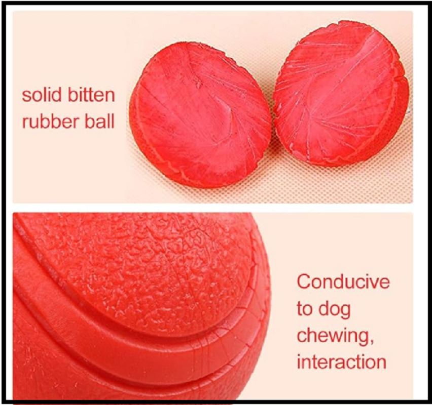Hard Rubber Balls for Dogs - Indestructible Dog Training Ball