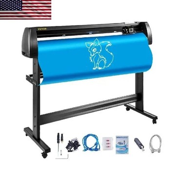 53 Inch Vinyl Cutter Plotter Sign Machine Software 3 Blades LCD Screen for DIY C