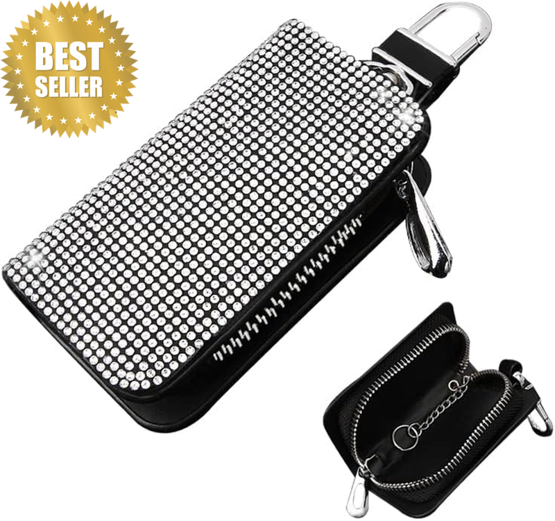 Betterjonny Bling Crystal Car Key Case, Universal Key Fob Cover Case Fob Holder