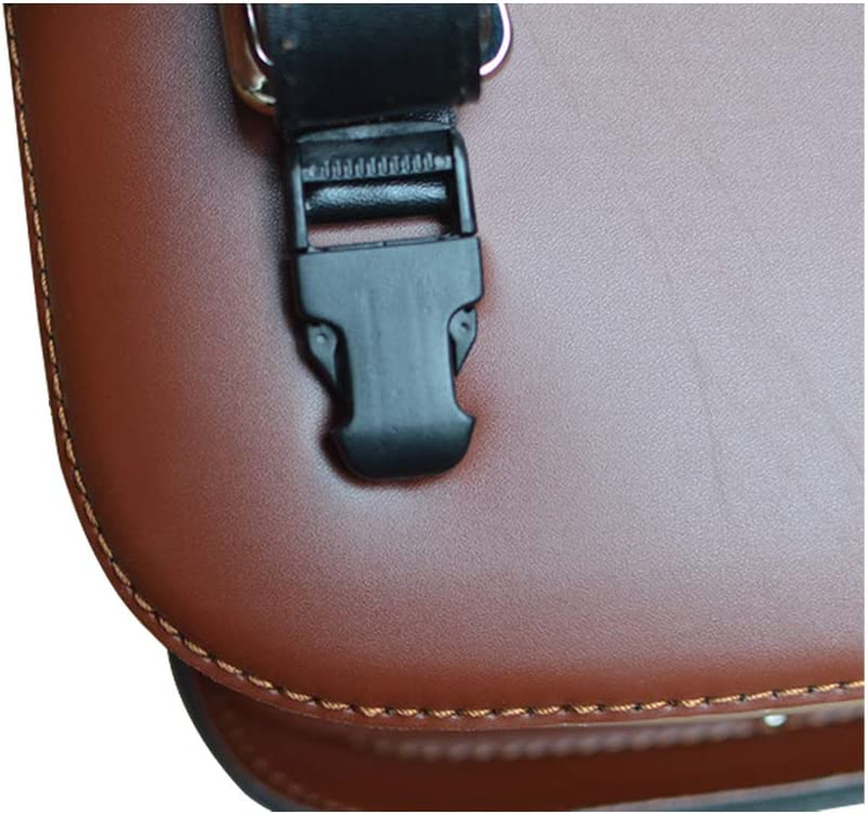 Retro Bicycle Rack Bag Leather Rear Rack Bike Bags Robust Rear Seatpost Bag for