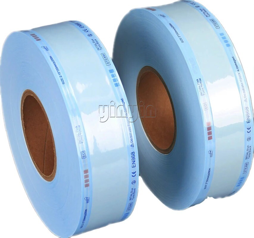Dental Use Autoclave Medical Sterilization Pouches Flat Pouch Reel Roll Packing
