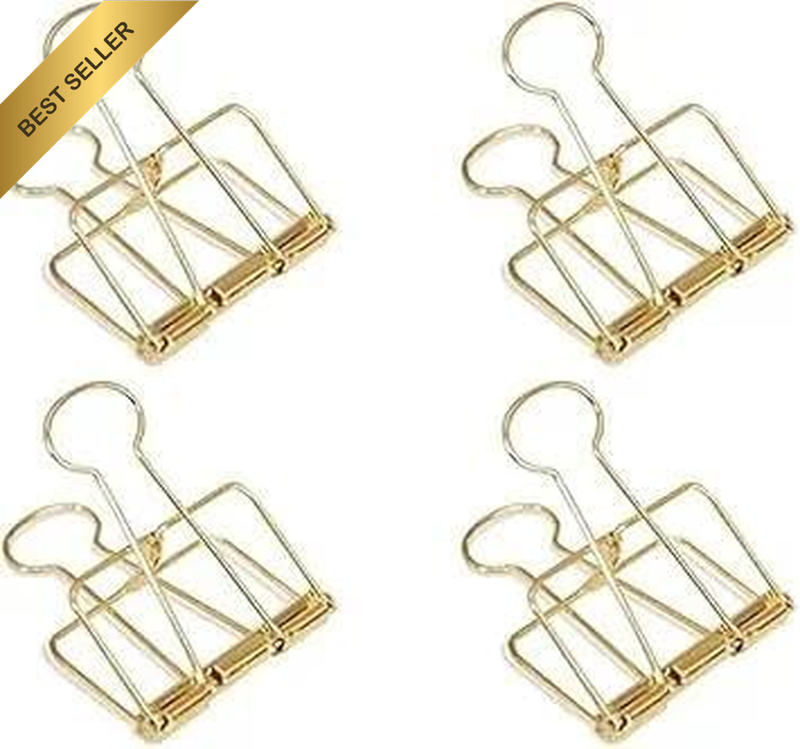 Decorative Binder Clips with Journal Clamp Design for Secure Paper Holding and O