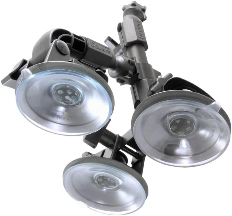 DDMNT-TRIPLE Fat Gecko Three-Arm Suction Mount (Black)