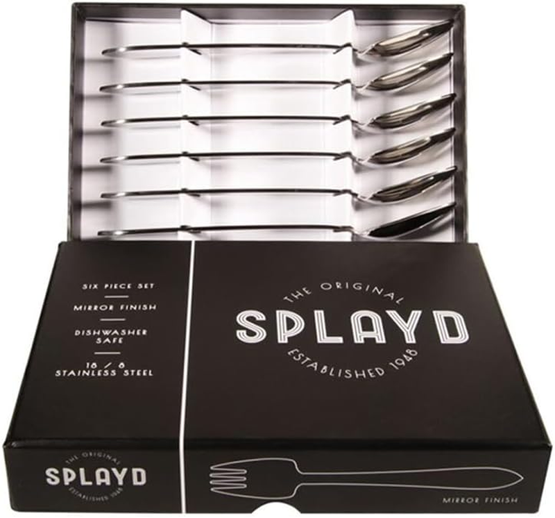 Black Label Set of 6 in Mirror Finish with 18/8 Stainless Steel | 178Mm in Lengt