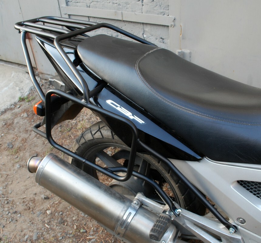 HONDA CBF250 WHOLE-WELDED LUGGAGE SYSTEM BLACK CBF250 ACCESSORIES MOTORCYCLE