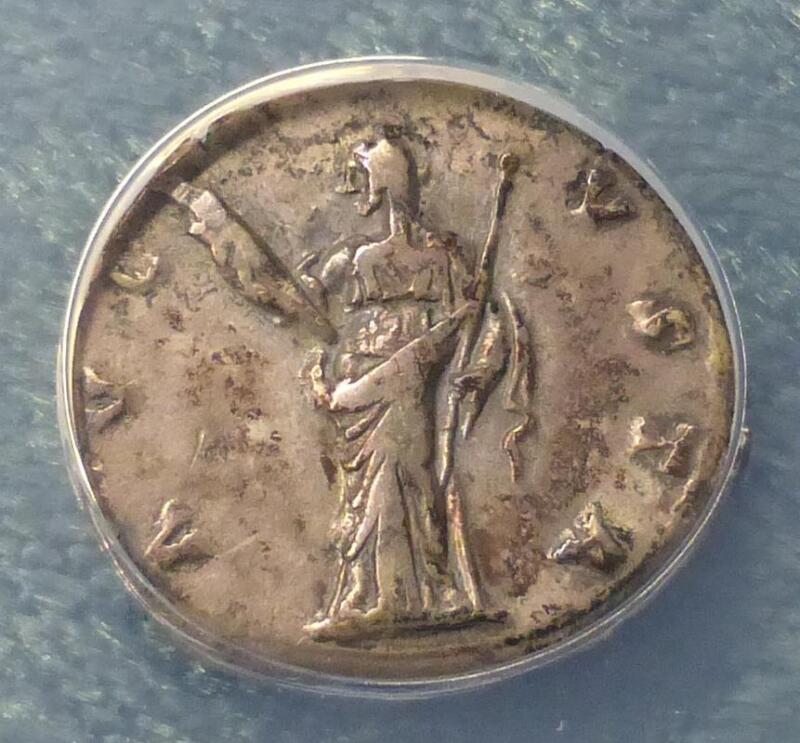 Diva Faustina Senior Rome Mint AR Denarius, After AD 147 VF30, Very Fine Coin