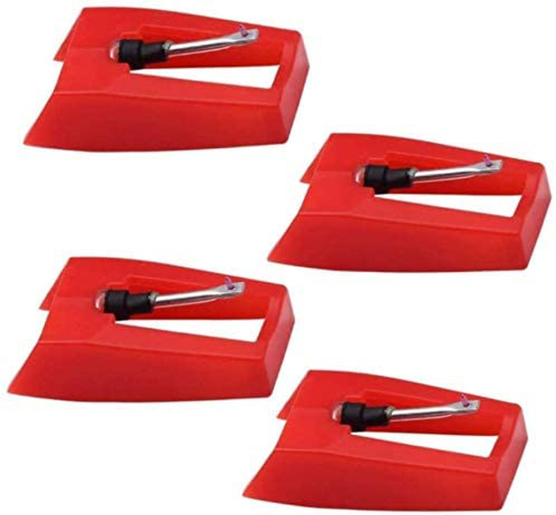 Ruby Record Player Needle Turntable Stylus for Victrola Pack of 4