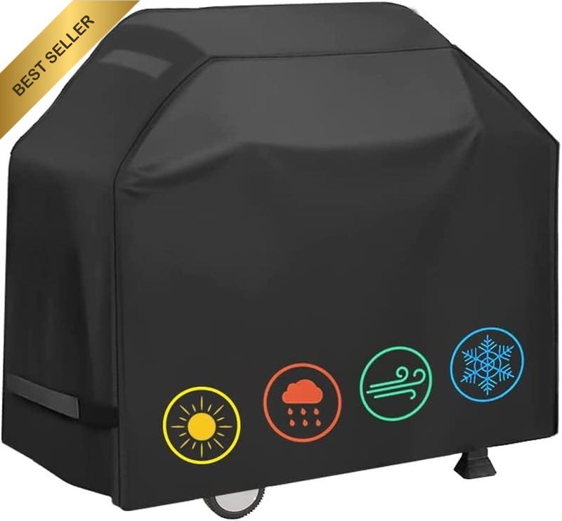 BBQ Grill Cover, Waterproof 210D Heavy-Duty Gas Grill Cover, Anti-Uv Material wi