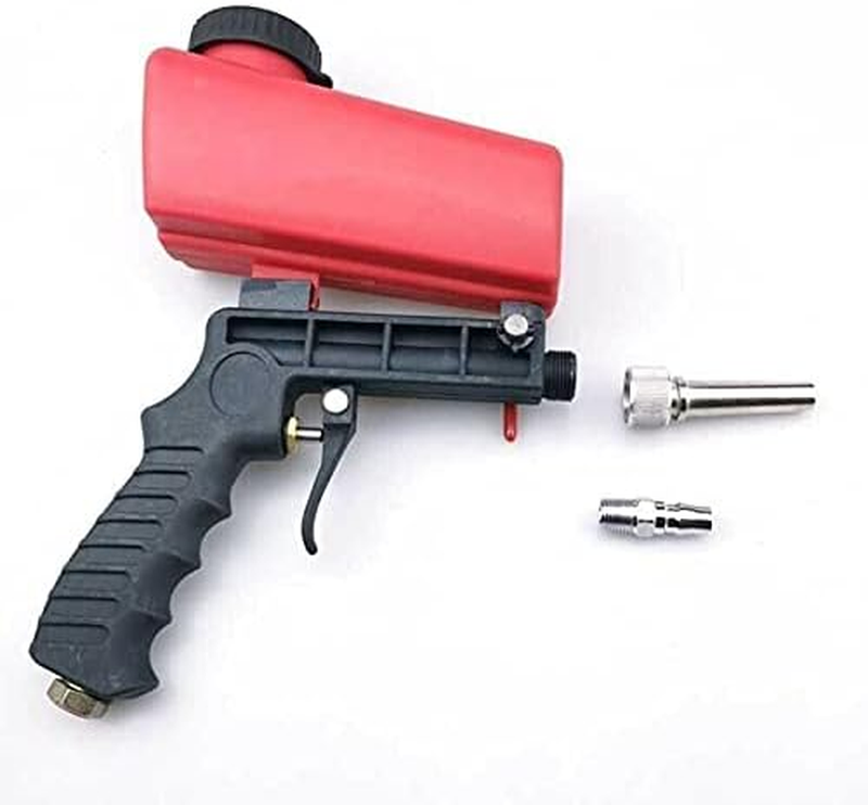 1/4” Air Sandblasting Gun Portable Handheld Sandblaster 90psi Sandblasting Gun P