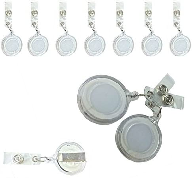 50 Pcs per Pack New ID Badge Holder Reel Retractable Key Clip Wholesale Price Wh