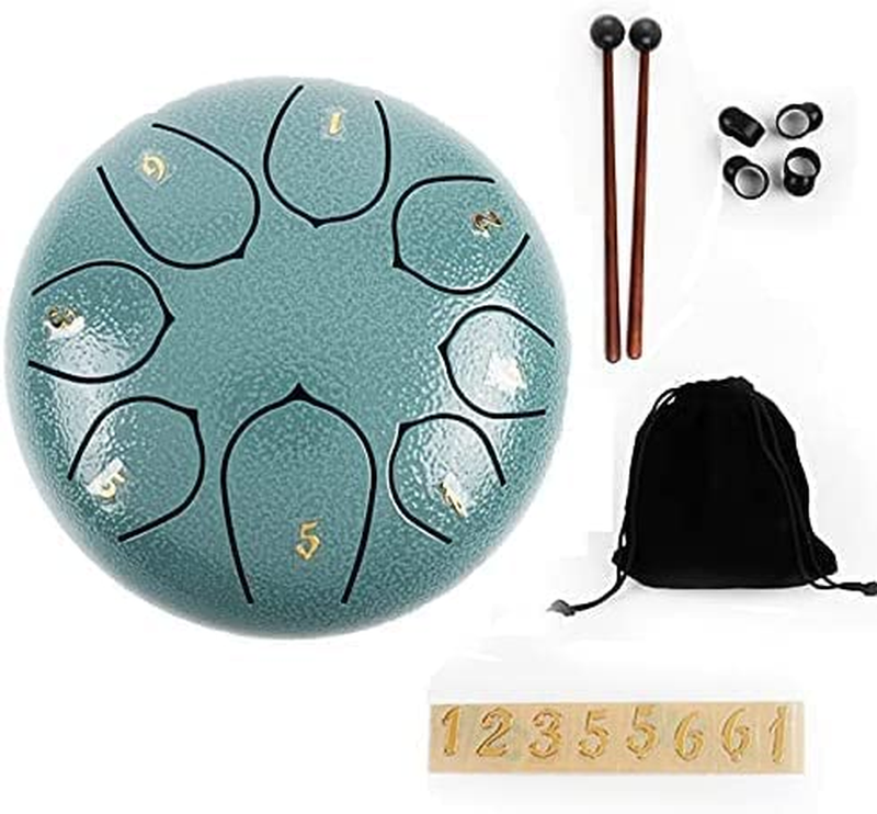 Steel Tongue Drum 6inch Tongue Drum for Kids Preschool Activities Drum Instrumen