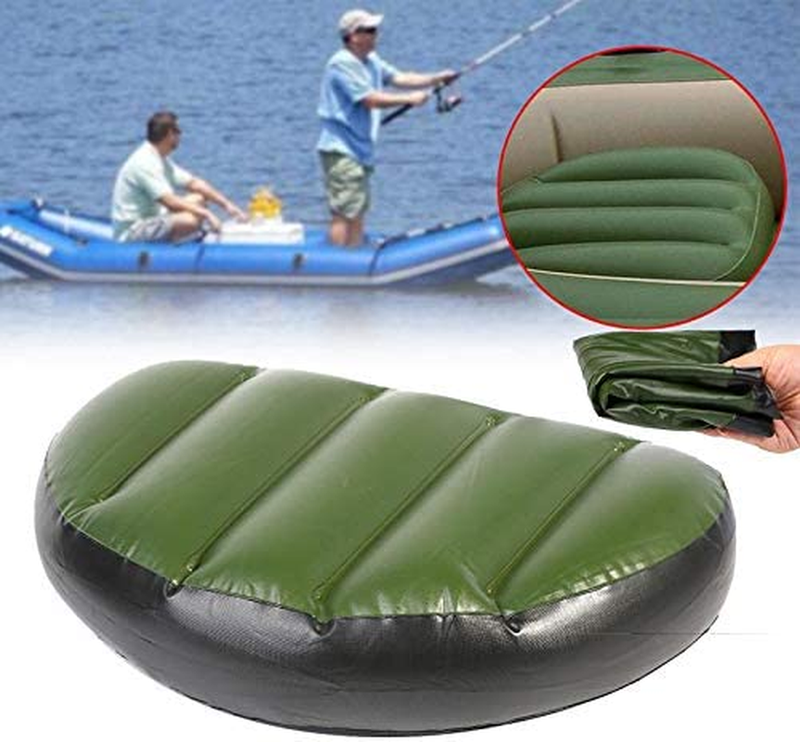 Kayak Inflatable Seat Premium Green Fishing Boat Seat Cushion PVC Inflatable Boa