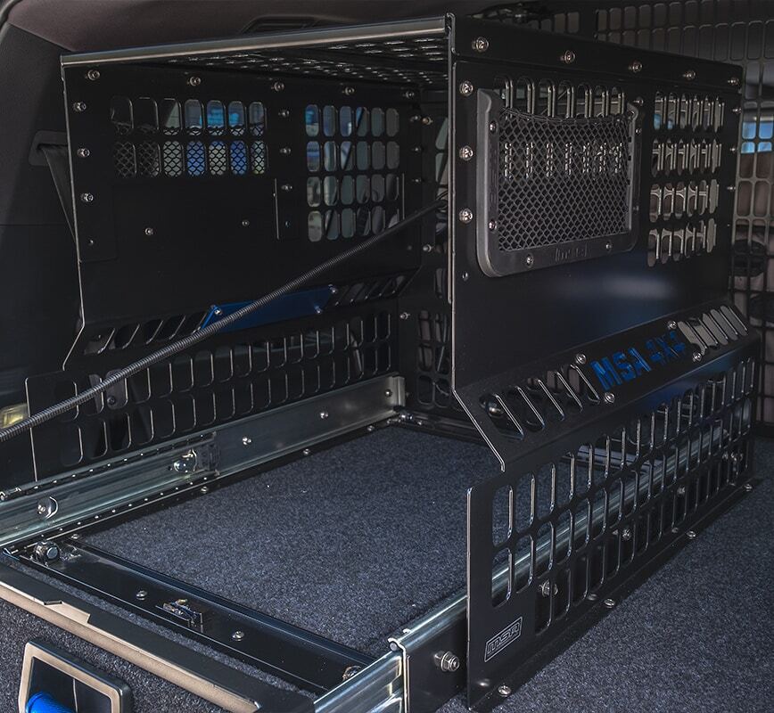 MSA 4X4 Drop Slide Fridge Barrier FBDS40N for Vehicle Storage, Durable Design