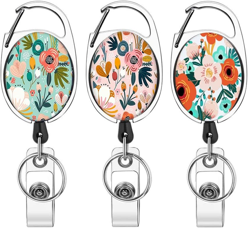 100 50 Wholesale Name Tag Retractable Reel ID Badge with Belt Clip Black White