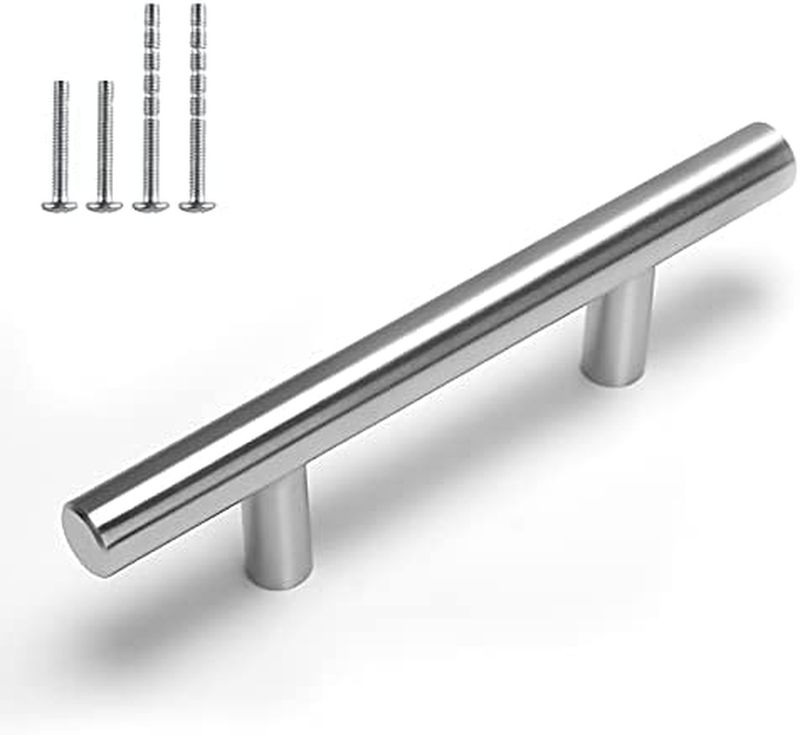 homdiy 10 Pack Brushed Nickel Cabinet Pulls 3 Inch Kitchen Cabinet Handles Stain