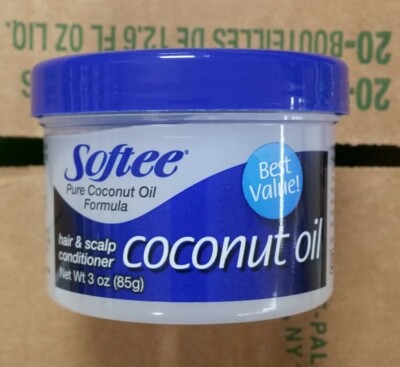Softee Coconut Oil hair and scalp conditioner pure coconut 3 oz.