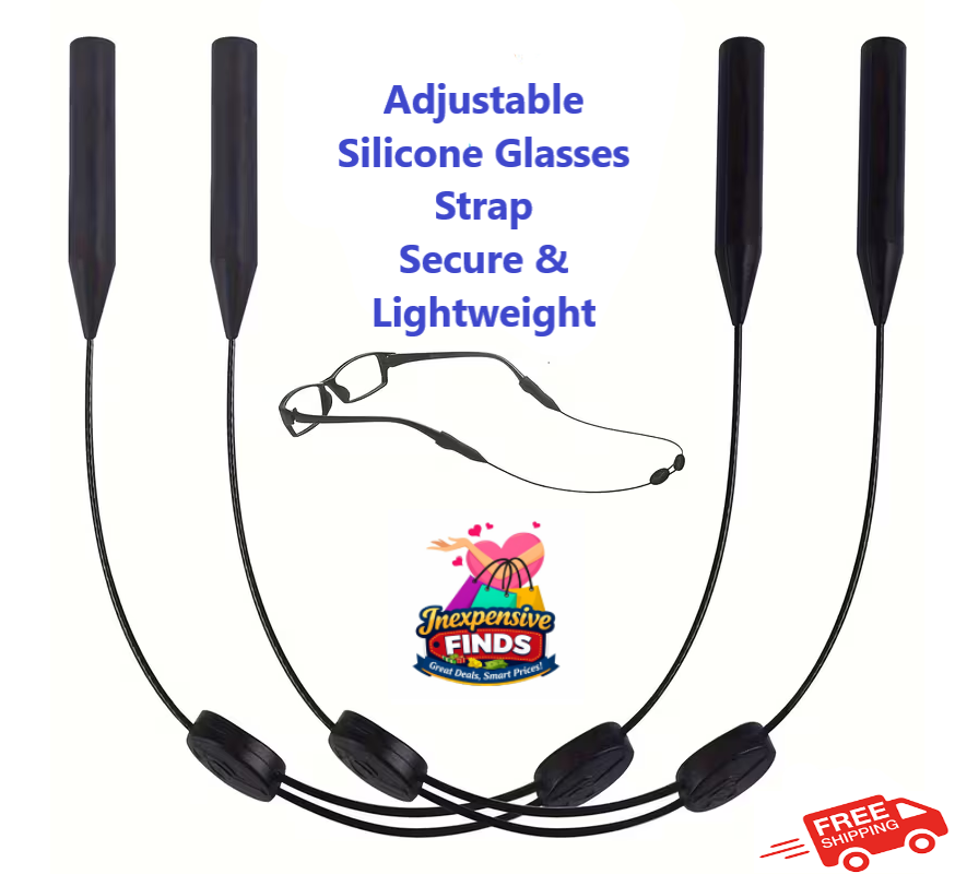 Adjustable Silicone Glasses Strap for Sunglasses & Reading Glasses - 40cm