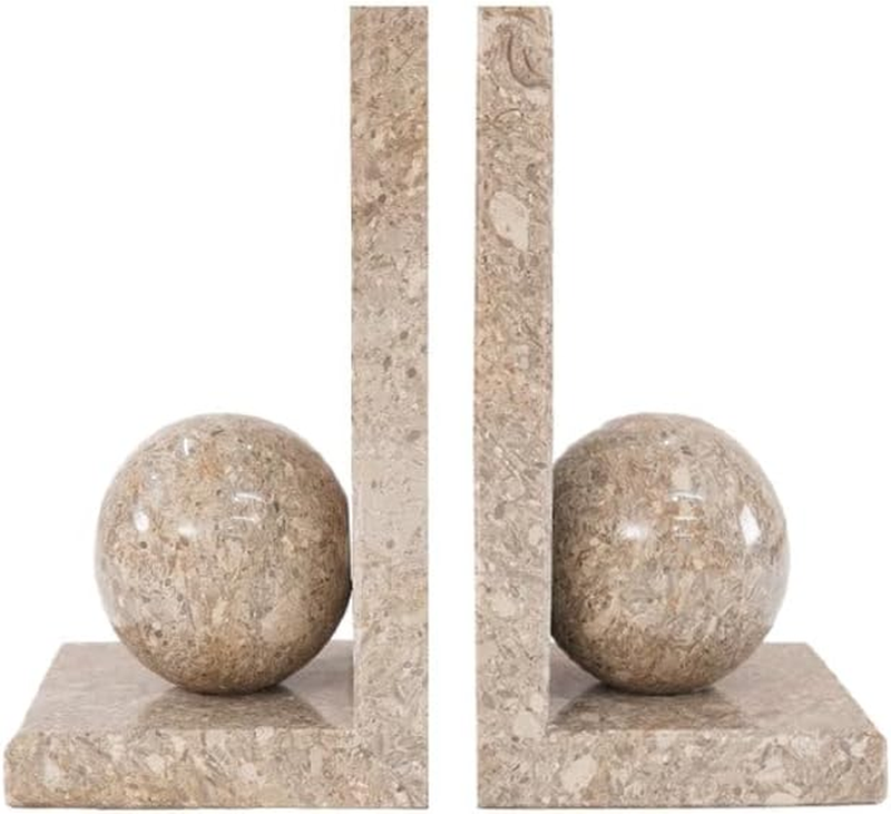 Marble Book Ends Handmade Oceanic Book Holders for Heavy Books - Bookends to Hol