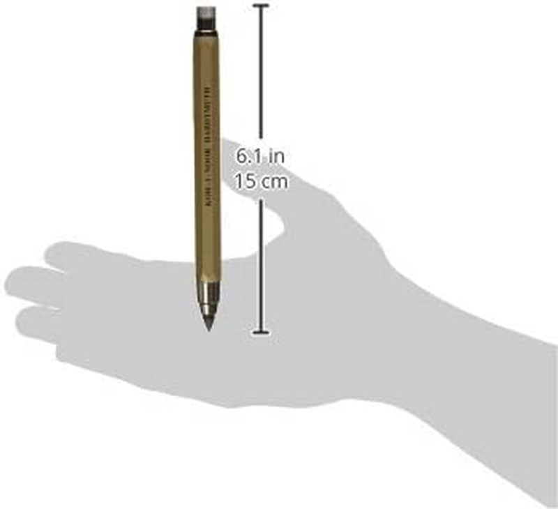 5.6Mm Diameter Mechanical Clutch Lead Holder Pencil - Gold