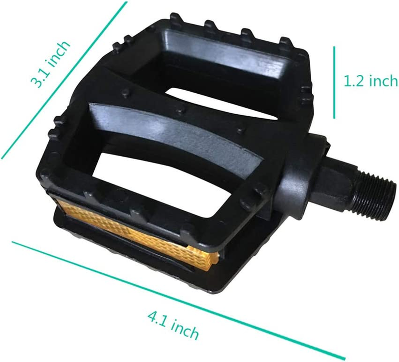 Kid'S Bike Pedal 1/2-Inch Bike Pedals Kids 1 Pair Spindle Pedals Resin 16&lsquo;&rsquo; 18