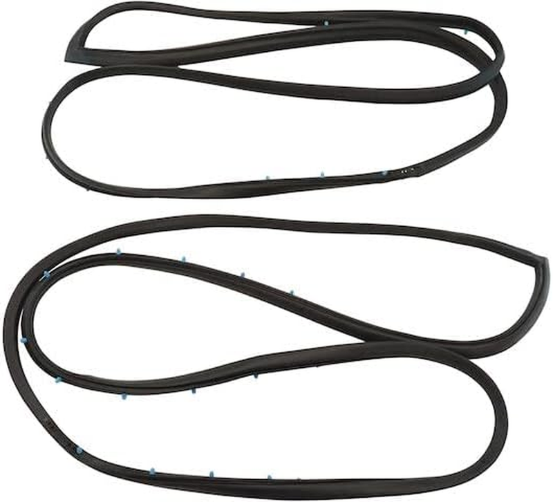 2 Piece Set Front Door Seal Kit Compatible with 1987-1990 Chevy Caprice 4-Door