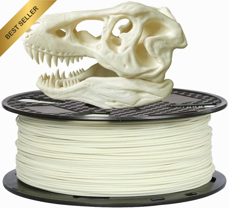 PLA + 3D Printer Filament Bone White PLA Filament 1.75 Mm 1KG 3D Printing Materi