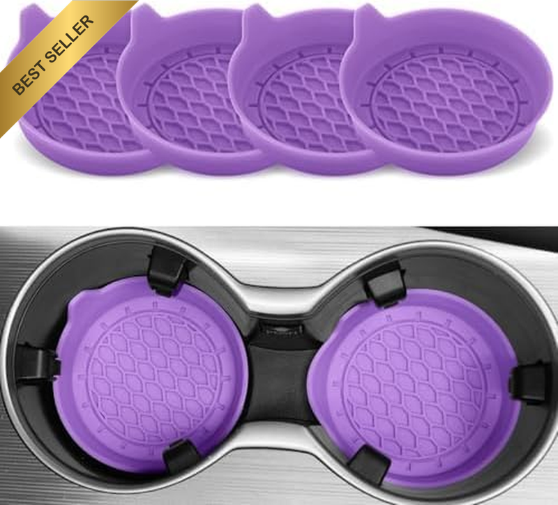 Car Cup Holder Coaster, Silicone Cup Holder Insert, Universal Non-Slip Cup Holde