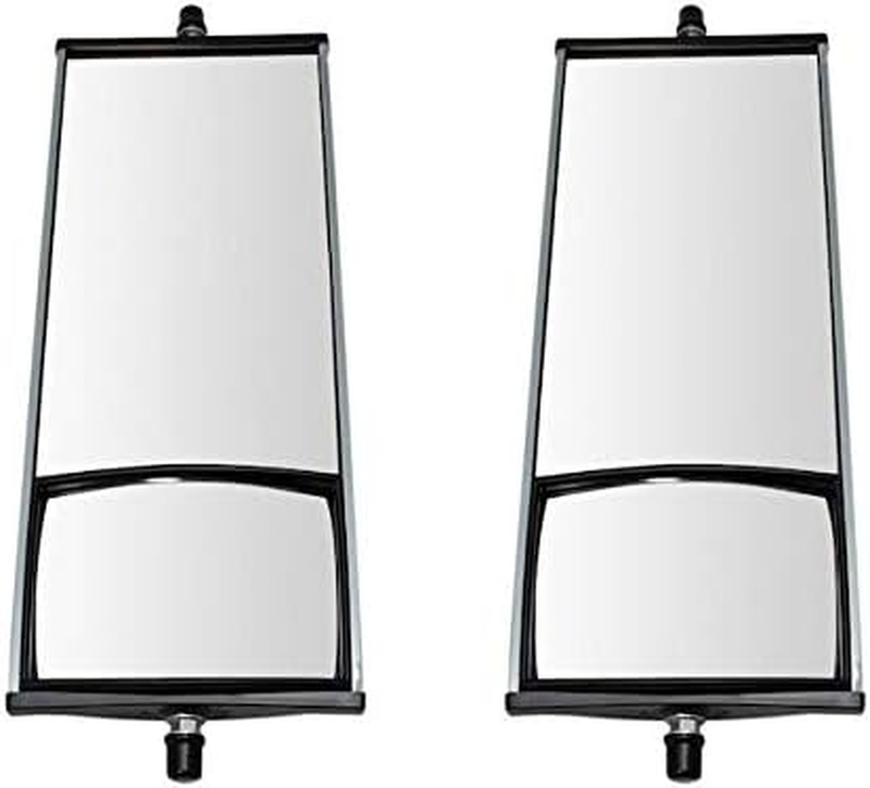 Set of 2 Aluminum Manual Door Mirror Convex Glass for 1986-2017 Isuzu Npr