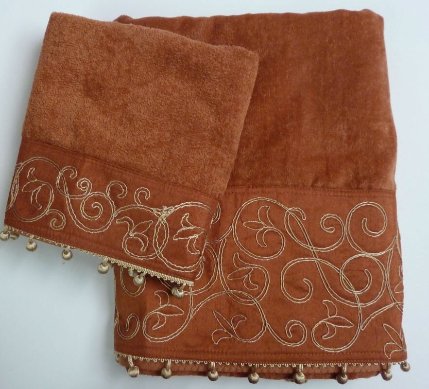 AVANTI TERRACOT 2 Pcs Decorative Bath Towel Set