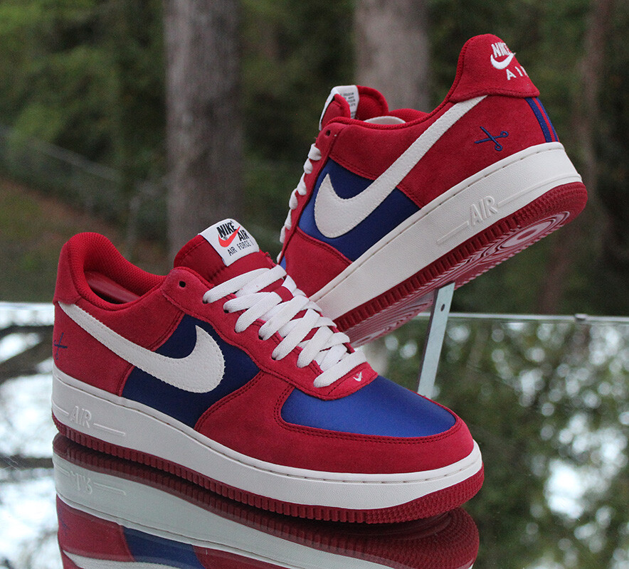 Nike Air Force 1 Low Scissors Men's Size 9 Gym Red Blue