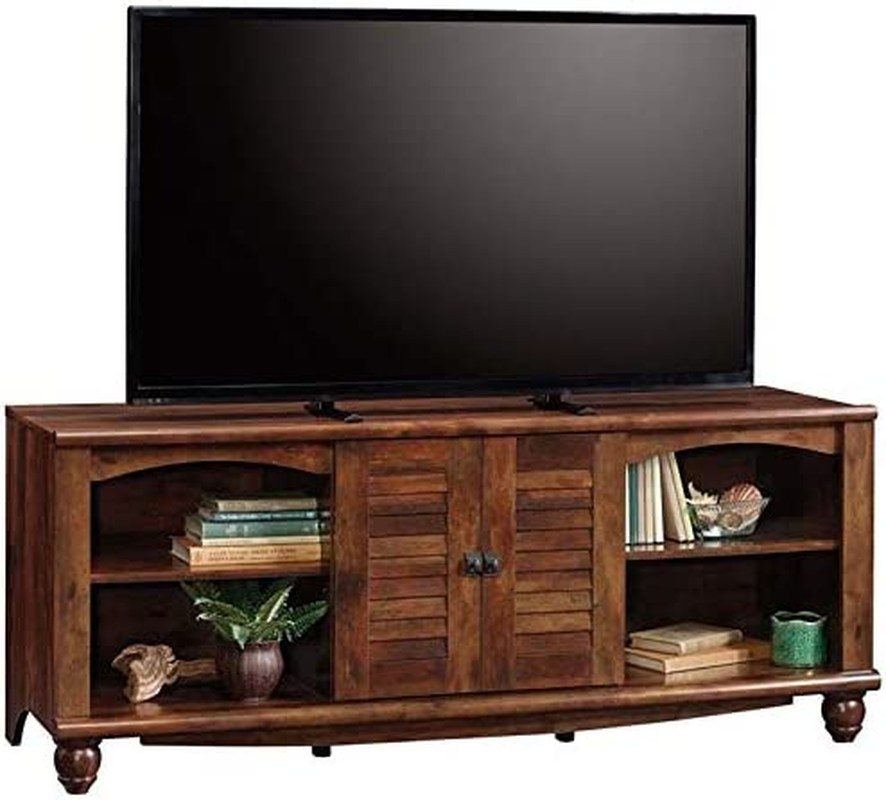 TV stand Entertainment Center 60 Inch Cabinet Console Credenza Cherry Wood Doors