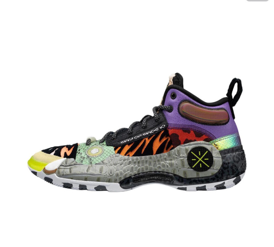 Pre-owned Li-ning Way Of Wade 10 'zoo' Basketball Shoes Abas075-3 In Multicolor
