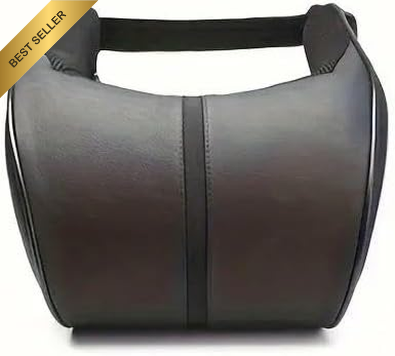 Car Headrest Memory Foam Neck Pillow Cushion, Ergonomic Comfort Support - Brown,