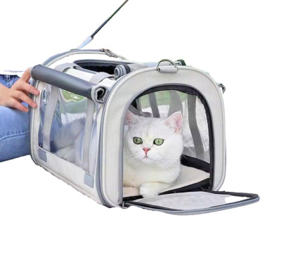 Pet Carrier Cat Travel Bag Portable Soft Sided Comfort Case Dog Cushion Cage Car