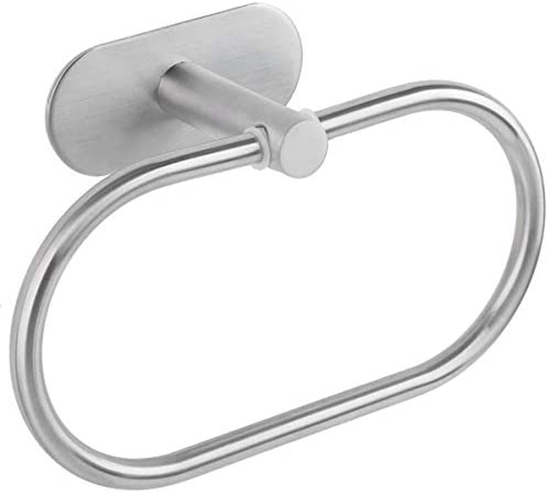 Ring Towel Rack Hand Holder For Bathroom Self Adhesive No Dr