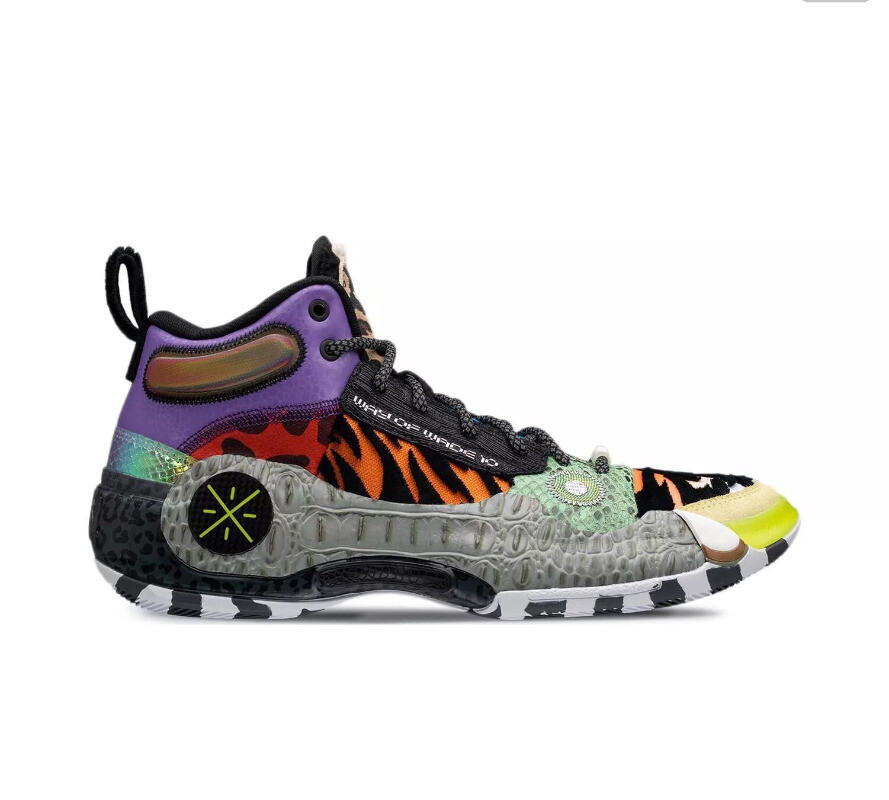 Pre-owned Li-ning Way Of Wade 10 'zoo' Basketball Shoes Abas075-3 In Multicolor