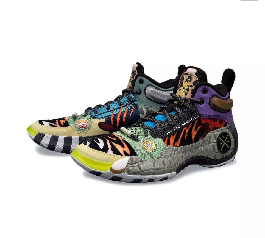 Pre-owned Li-ning Way Of Wade 10 'zoo' Basketball Shoes Abas075-3 In Multicolor