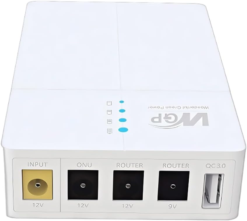 Mini UPS 12V Uninterruptable Power Supply, 13500Mah Li-Ion Portable Battery Back