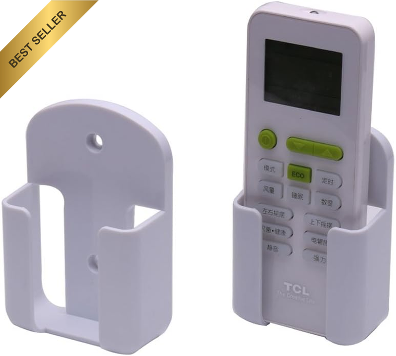 Eforlike 2 Pcs Remote Control Holder Rack Wall Mount Media Organizer Storage Rac