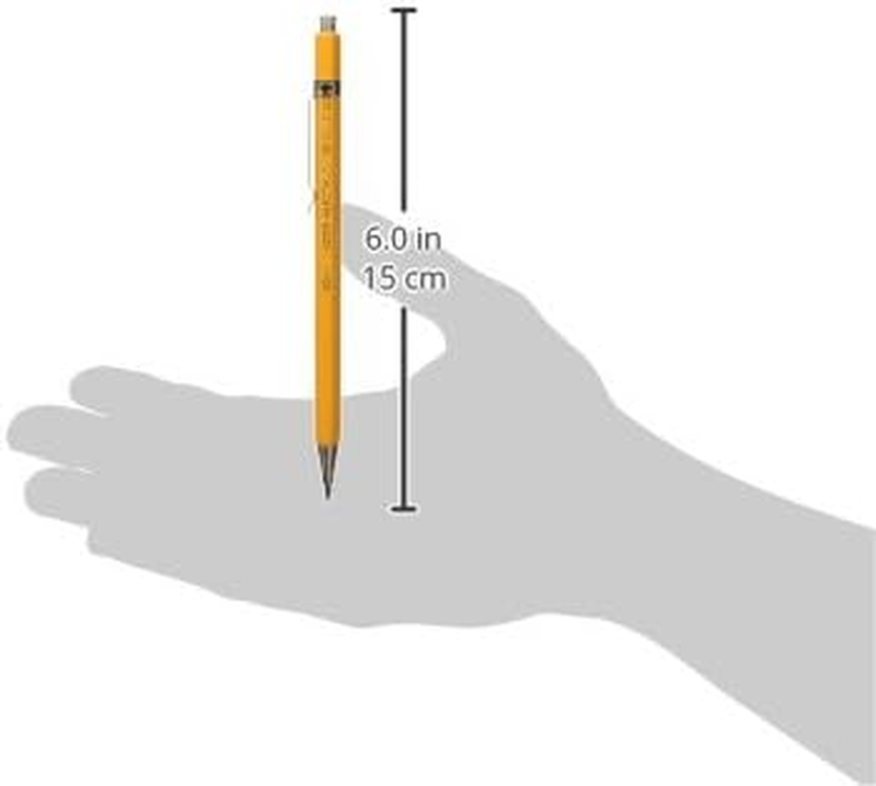 5201 2Mm Diameter Mechanical Clutch Lead Holder Pencil - Yellow