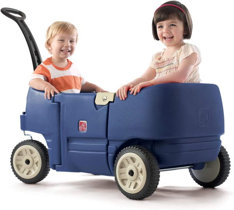 Step2 Wagon for Two plus for Kids, Large Folding Wagon, Safe