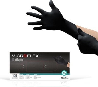 MICROFLEX MidKnight MK-296 Disposable Nitrile Gloves for Automotive 
